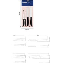 Assess Store Verosky Kupa Isıtıcı, Facas Inox 4pc Plenus Pre, Siyah