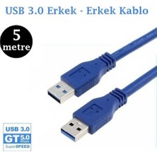 Assess Store 5 Metre Erkek Erkek USB 3.0 Kablo 5 Metre USB 3.0 Kablo Erkek Erkek USB 3.0 Kablo