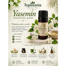 Topimania Yasemin -10 Ml-1 Adet-Çamaşır Yün Kurutma Topu Kokusu-Esansiyel Uçucu Yağ-Oda Kokusu
