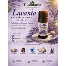 Topimania Lavanta 10 ml 1 Adet Esansiyel Uçucu Yağ Oda Kokusu Çamaşır Yün Kurutma Topu Kokusu