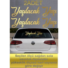 Sticker Usta Isim Soyisim Yazı 2 Adet Kişisel Ad Soyad Ürün Araba Oto Motosiklet Karavan Sticker 00121