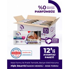 Med-Cover Baby Pişik Önleyici Bakım Mendili – Kese Formu 8'li x 12 Avantaj Paketi