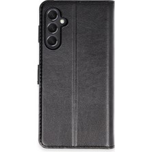 Newface Cosmotex New  Galaxy M34 5g Kılıf Tr S Plus Kapaklı Kılıf - Siyah