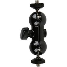 Assess Store Ayex St-24 Çift Küresel Başlıklı Mini Mafsallı Kol | 1/4” Vida | Kamera, Monitör ve LED Işık Aparatı