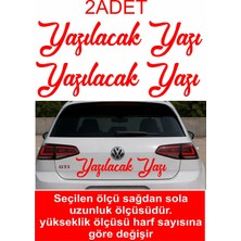 Sticker Usta Isim Soyisim Yazı 2 Adet Kişisel Ad Soyad Ürün Araba Oto Motosiklet Karavan Sticker 00121