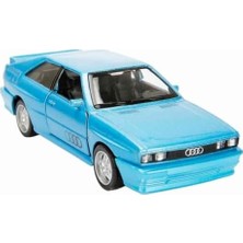 Assess Store 1:32 Alman Klasikleri Serisi Die Cast Çek Bırak Model Araba - Mavi Quattro