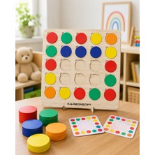 Karbonsoft Montessori Egitici Ahsap Oyuncak, Egitici Kutu Oyunu, Ahsap Esleme Oyuncagı, Renk Esleme-Bulmaca