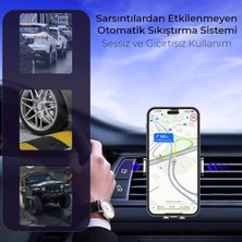 Assess Store Metal Kancalı Havalandırma Destekli Araç Içi Telefon Tutucu