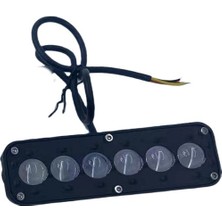 Space Off-Road Sis Lambası  2x4x13,5cm Beyaz-Sarı Gündüz Ledli Kırmızı (Adet Olarak)