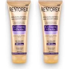 Assess Store Restorex Dolgunlaştırıcı Saç Bakım Kremi Collagen & Biotin 250 ml 2li Paket