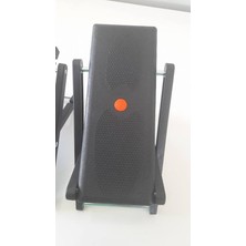 Assess Store Professional Ayarlanabilir Ayak Destekleyici Footstool, Gitar ve Saz Için Bacak Desteği, Siyah