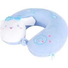 Assess Store Yumuşak ve Konforlu Boyun YASTIĞI%100 Visko, Kids Figürlü Seyahat Yastığı (Mavi)