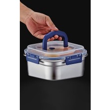 Assess Store 2 Adetçelik 1800 ml Kilitli Yemek Meyve Et Buzdolabı Beslenme Saklama Kabı MT106