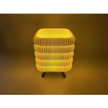 Other Square Ribbed Table Tealight Lamp