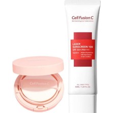 Assess Store Cell Fusion C Renklendirici Tüm Cilt Tipleri Için Yüksek Koruyucu Kompakt Güneş Kremi ve Laser Güneş Kremi Seti