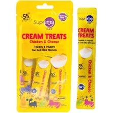 Daisy Home Supreme Cat Tavuklu & Peynirli Sıvı Kedi Ödül Maması 4 x 14 gr