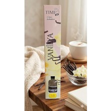 Assess Store Time 24 Vanilya Oda Kokusu 55 ml - Dekoratif Cam Şişe Bambu Çubuklu Oda Parfümü - Tatlı ve Esintili Uzun Süreli Ev ve Ofis Kokusu