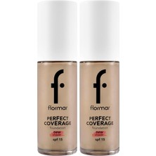 Assess Store Perfect Coverage Yüksek Pigmentli & Yarı Parlak Bitişli SPF15 Fondöten (2 Paketi)