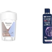 Assess Store Rexona Clinical Protection Kadın Stick Deodorant Shower Clean 45 Ml(1) Clear Men Scalp Pro Saç Dökülmesine Karşı Güçlendirici Şampuan Kepeğe Karşı Etkili 300 Ml(1)