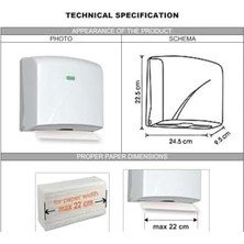 Assess Store Z Katlama Dispanser Havlusu Dispanseri Abs PLASTIK,915