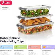 Assess Store Grand 3'lü Geniş ve Sığ Saklama Seti – Kilitli Kapaklı, Sızdırmaz Premium Buzdolabı Düzenleyici