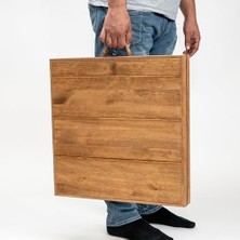 Assess Store Katlanır Kamp, Piknik ve Bahçe Masası 55X110 cm - Ceviz Renk
