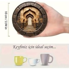 Assess Store 6'lı Ahşap Bardak Altlığı BRD-006