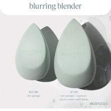 Assess Store Ecotools Blend + Blur Makyaj Fırçası ve Sünger Duo, Makyaj Sünger ve Fondöten Fırçası, Sıvı ve Krem Makyaj, Bulut Cildi, Çevre Dostu, Lateks Içermez, Zulüm Içermez, & Vegan, 2 Adet