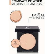 Assess Store Yüksek Pigmentli & Yarı Mat Bitişli Ince Yapılı Kompakt Pudra Medıum Cream Rose