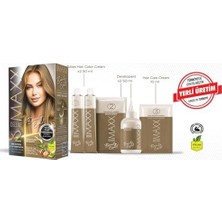 Assess Store Maxx Deluxe Beauty Expert Haır Color (Keratin)'li 1 Kutu (2 x 50 Ml) (Fındık Kabuğu 7.3)