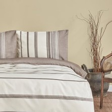 Assess Store Vetro Terracotta Çift Kişilik Ipliği Boyalı Nevresim Takımı, Mavi