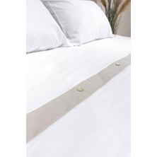 Assess Store Dave Gri Sedef Düğmeli Çift Kişilik Nevresim Takımı 200X220 4 Yastık 5042 200 x 220 Gri