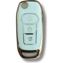 Autohan Keys Ford Ecosport, Focus, Fiesta, Mondeo, Ranger, Puma Uyumlu Sustaıı Anahtar Kılıfı, Nano