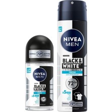 Assess Store Men Erkek Sprey Deodorant & Invisible Fresh 48 Saat Anti-Perspirant Koruma (150 Ml) + Men Erkek Roll On Deodorant & Invisible Fresh 48 Saat Anti-Perspirant Koruma,50 ml