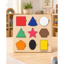 Montessori Egitici Ahsap Oyuncak, Egitici Kutu Oyunu, Ahsap Esleme Oyuncagı, Renk Puzzle