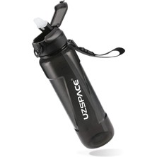 Uzspace Fiftyfifty 850 ml Siyah Tritan Su Matarası BPA İçermez Dayanıklı Yapı ile Spor ve Outdoor Kullanım