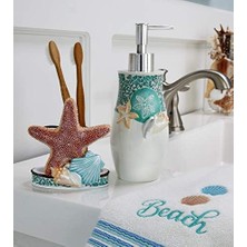 Assess Store Skl Home By Saturday Knight Ltd. South Seas Sabunluk, Reçine, Turkuaz/beyaz, Losyon/sabun Dispenseri