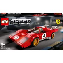 Assess Store Speed Champions 1970 Ferrari 512 M 76906-8 Yaş ve Üzeri Çocuklar Için Harika Bir Yarış Arabası Modeli Yapım Seti (291 Parça)