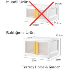 Assess Store X-Large, Üst Üste Istiflenebilir, Katlanabilir Dörtlü Dolap, Beyaz Kulplu (Beyaz)