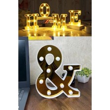 Assess Store Dekoratif LED Işıklı 3D Büyük Boy Organizasyon Doğum Günü Kutlama (And)