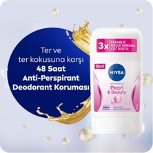 Assess Store Kadın Stick Deodorant Pearl&beauty,48 Saat Anti-Perspirant Koruma 50ML ve Men Erkek Stick Deodorant Fresh Ter ve Ter Kokusuna Karşı 48 Saat Deodorant Koruması, 50 ml