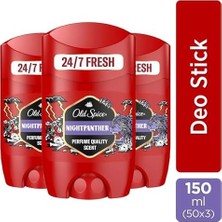 Assess Store Old Spice Night Panther Erkek Deodorant Stick 50 ml 3lü Paket