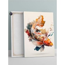 Assess Store (PSTER21140) Koi Balığı Hayvan Kanvas Tablo 21 x 30