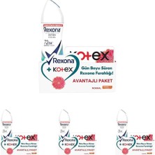 Assess Store Rexona Shower Fresh Sprey Deodorant 150 ml + Kotex Ultra Normal Avantajlı Paket (4 Paketi)