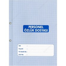 Dilman Personel Özlük Dosyası 25 Adet Mavi Renk Evrak Düzenleyici Dosya Ölçülerle