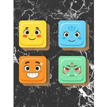 Assess Store Pokemon Temalı Bardak Altlığı Ahşap Baskılı Altlık 4'lü Set (9 X9CM) KARBONNM51