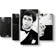 Assess Store Al Pacino Kanvas Tablo 119 x 80-4 Parçalı