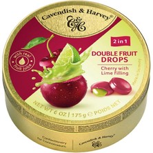 Cavendish & Harvey Double Fruıt Drops (Vişne & Misket Limonu Dolgulu) 175 gr *3'lü