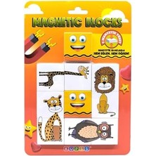Assess Store Manyetik Blok Iki Parçalı Baby Puzzle - 8 Sevimli Hayvan Figürü