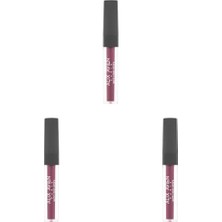 Assess Store Uzun Süre Kalıcı Kadifemsi Kuruma Yapmayan Mat Likit Ruj - Lipstick 512 Coctail (3 Paketi)